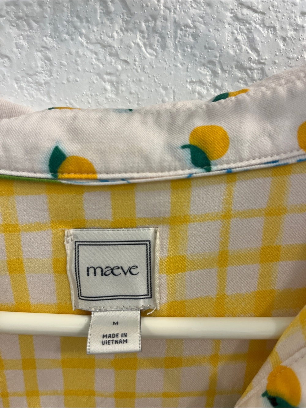 Maeve Paz Buttondown Shirt by Maeve in Yellow & Green Mixed-Print Button Shirt - Picture 6 of 7